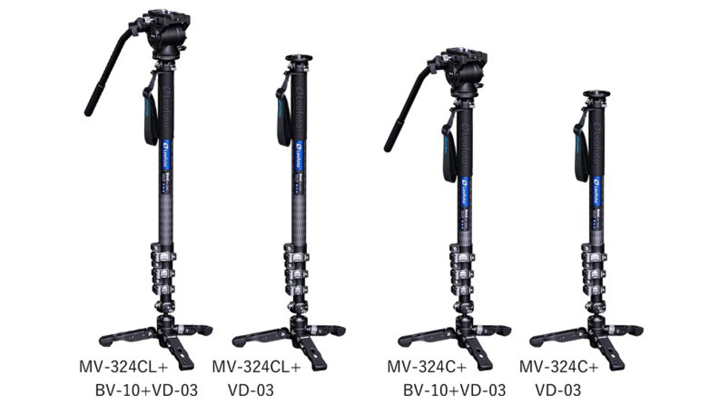 ワイドトレード、Leofotoから、レバーロック方式カーボン一脚「MV