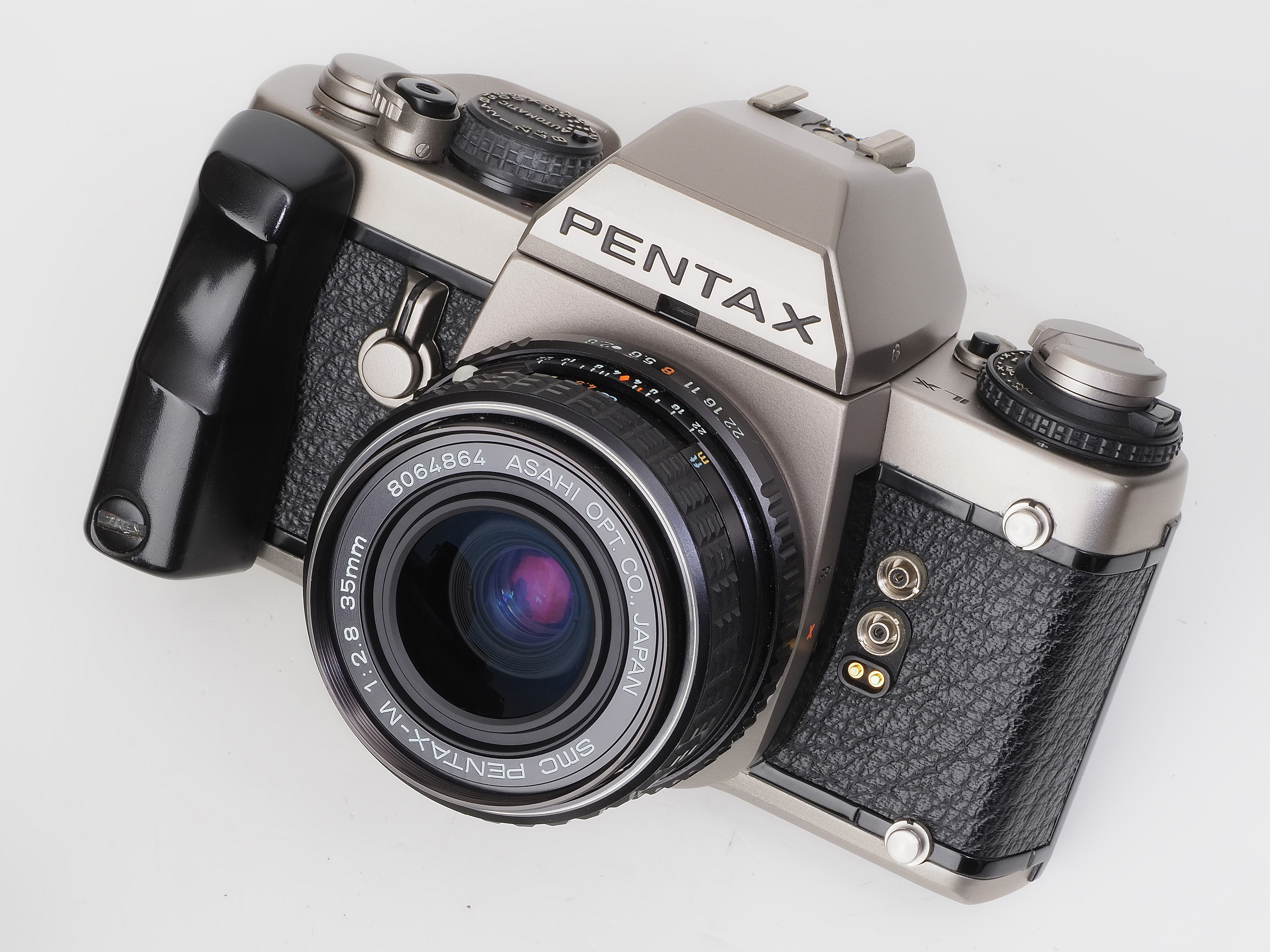 PENTAX LX ＋M 28mm/2.8 グリップ付 スクリーン方眼-