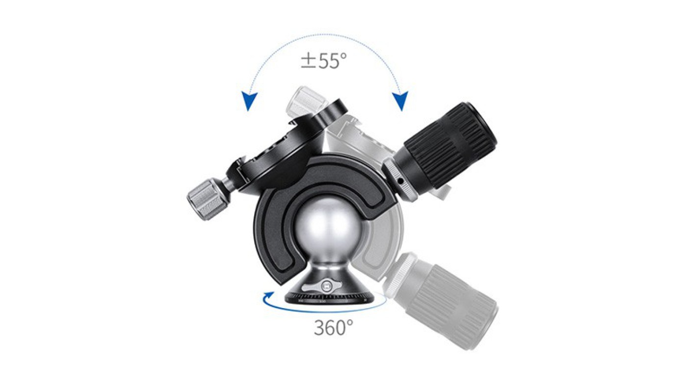 Leofoto（レオフォト）が片手で操作可能なハンドル付き自由雲台