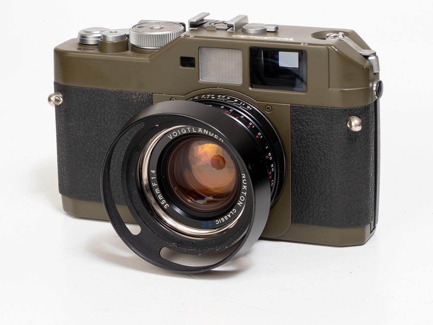 中古】Voigtlander フォクトレンダー BESSA R2 オリーブ レンジ